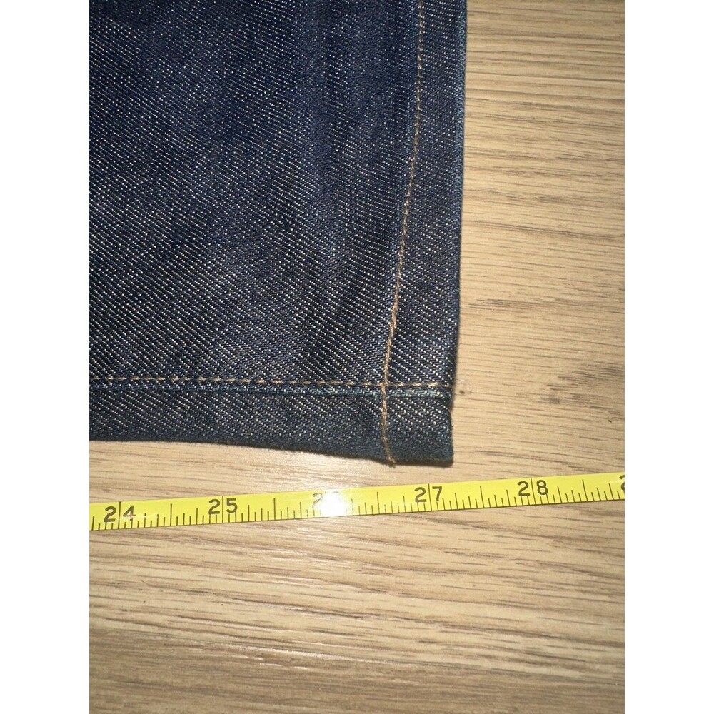 Uniqlo Slim Straight Stretch Selvedge Jeans Dark Wash 436848 36x27 - Picture 9 of 10
